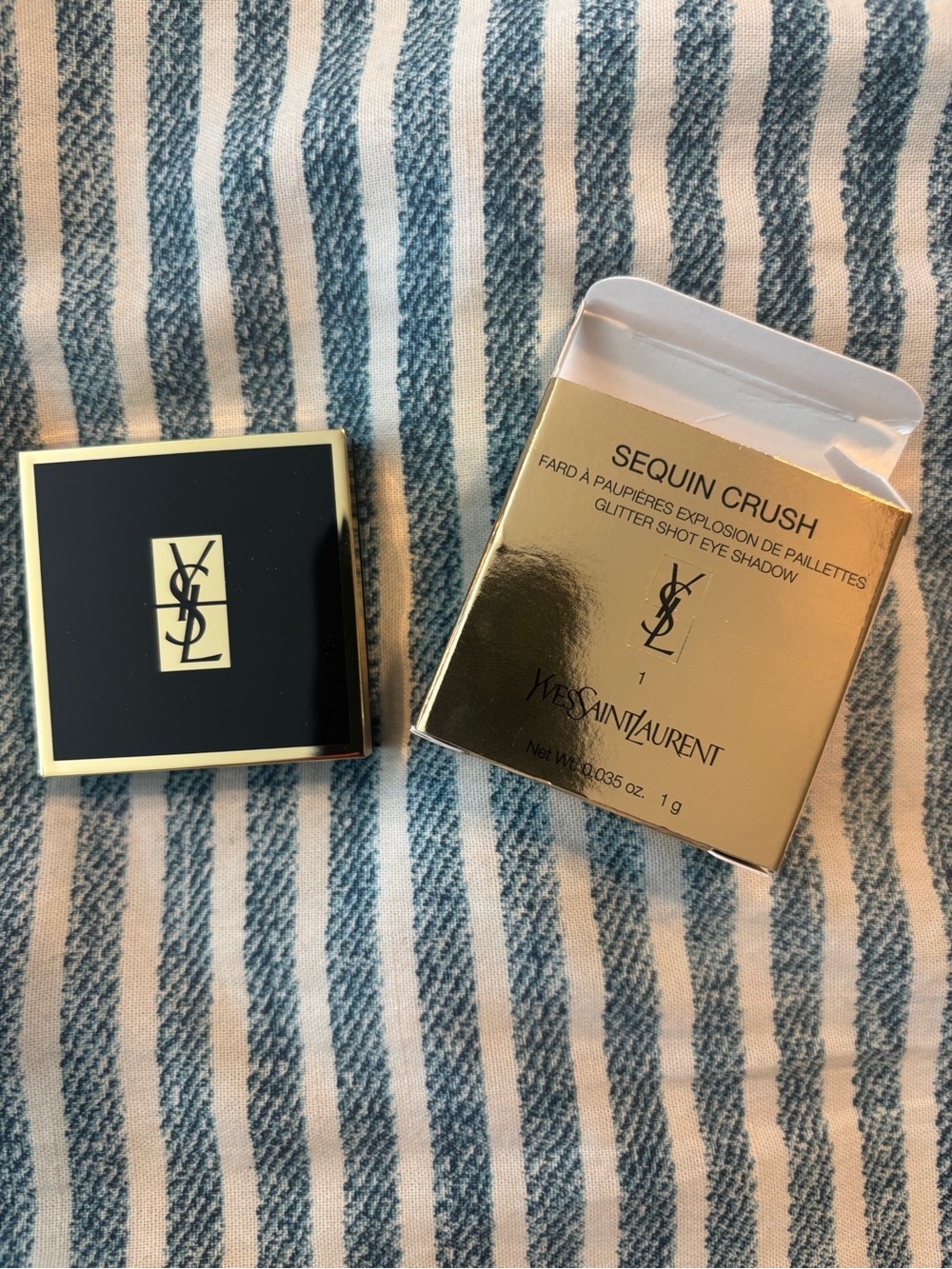 Yves Saint Laurent Sequin Crush Glitter Shadow - #1 Legendary Gold